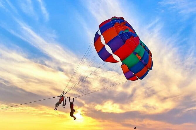 Parasailing in Langkawi - Rising above Tengah Beach