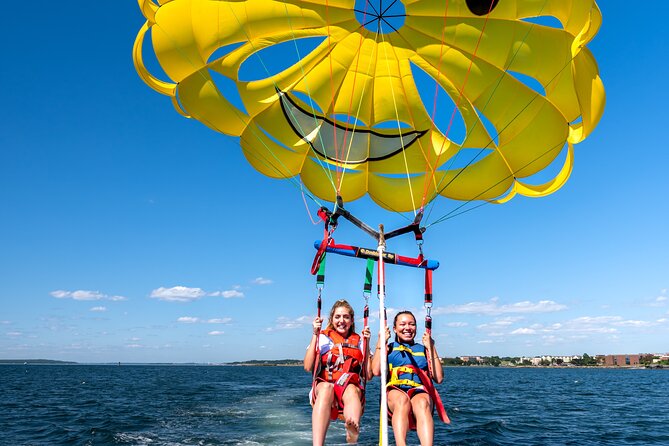Parasailing in Newport, Rhode Island - Seeing Newport from hundreds of feet above the bay