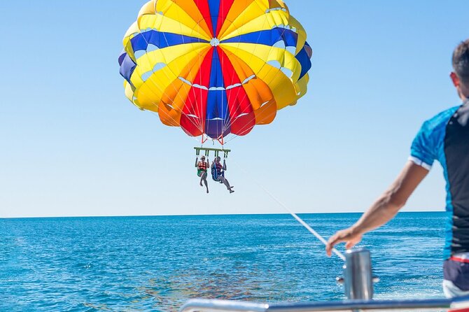 Parasailing in Sharm El Sheikh with Private Transfer - Taking Off Above the Red Sea