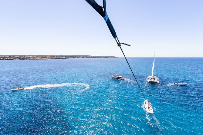 Parasailing in the Bay of Palma - Rising above the Bay of Palma