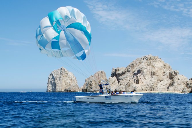 Parasailing Los Cabos Adventure - A small boat with a friendly crew
