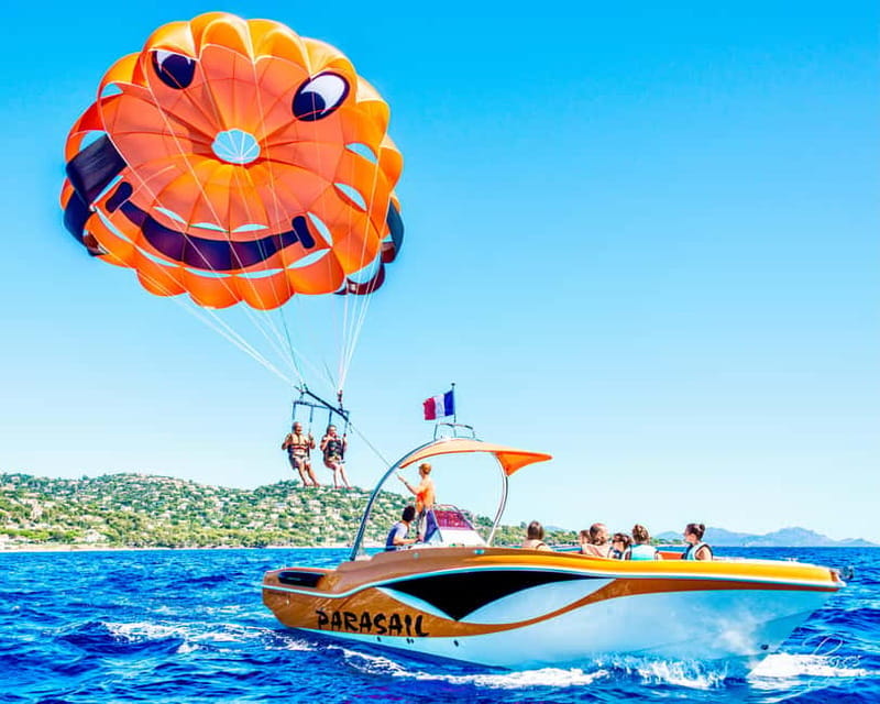 Parasailing on the French Riviera - Ten to Fifteen Minutes Above the Bay of Cannes