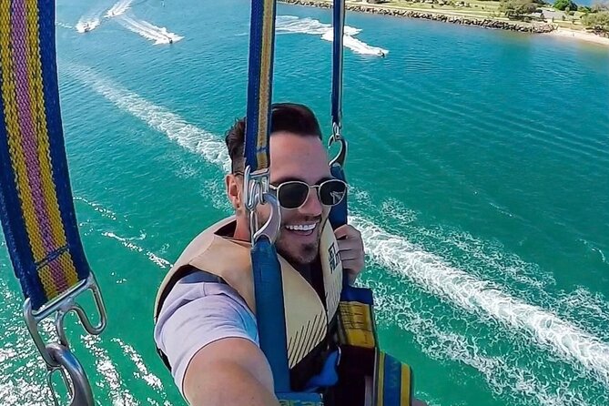 Parasailing on the Gold Coast, Fly solo, Tandem or Triple - The safety briefing and harness setup