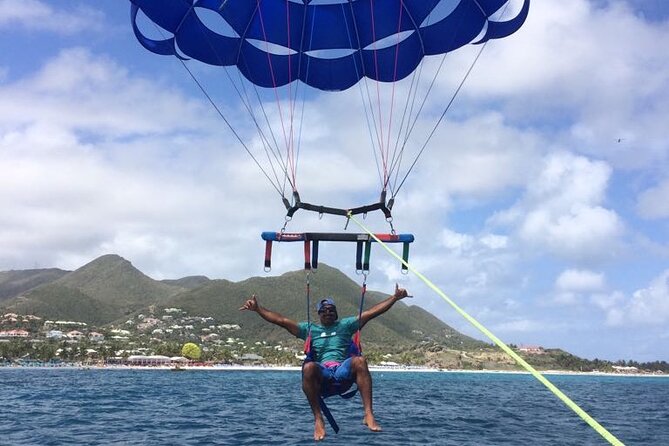 Parasailing Orient Bay Beach Sint Maarten - From Bikini Beach to the Parasail Boat