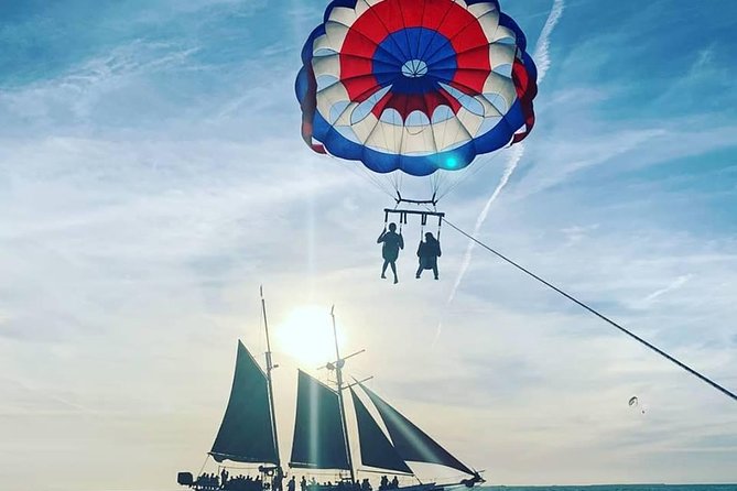 Parasailing over the Historic Key West Seaport - The boat ride can take up to an hour