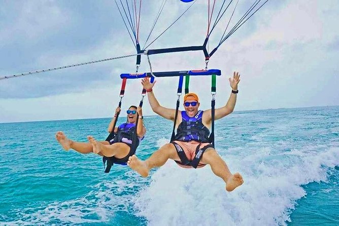 Parasailing over the Historic Key West Seaport - Rising above the Key West Seaport