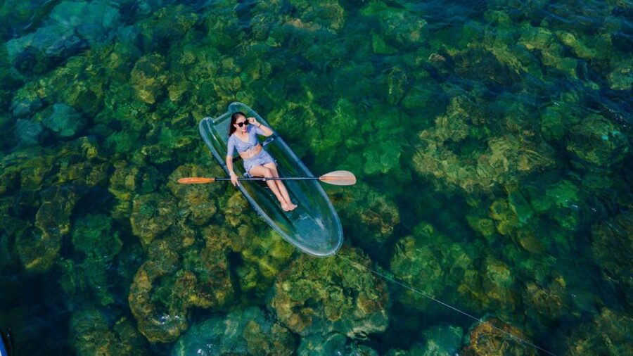 Phu Quoc: Explore 3 Islands & Parasailing and Jetski Combo - Sunset Town closes the day with photo stops
