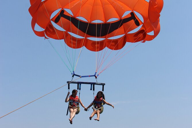 Private Parasailing at Rhodes Elli Beach - Taking off above Elli Beach