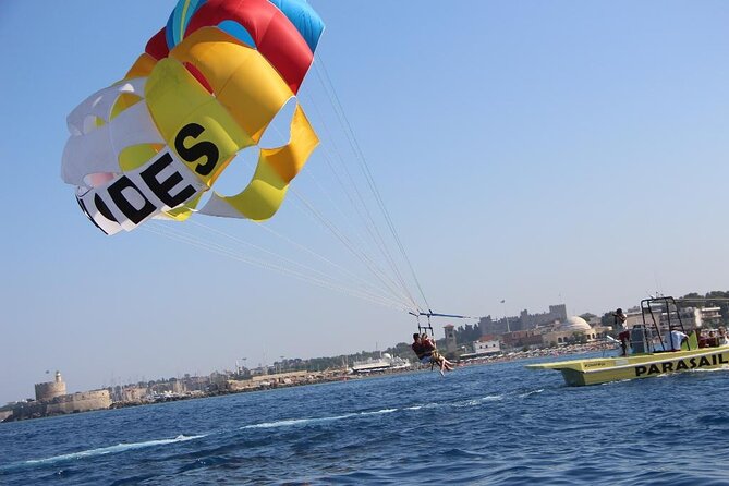 Private Parasailing at Rhodes Elli Beach - Who will enjoy this most