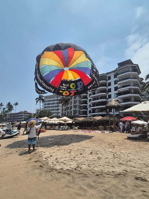 Puerto Vallarta: Private Parasailing Experience - Waiting for the right wind before launch