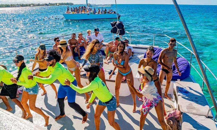 Punta Cana Area: Party Cruise with Parasailing and Open Bar - Snorkeling and swimming at the natural pool