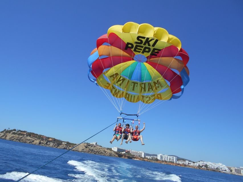 Santa Eulària des Riu: Parasailing Boat Cruise with Drinks - The 12 to 15-minute parasail flight