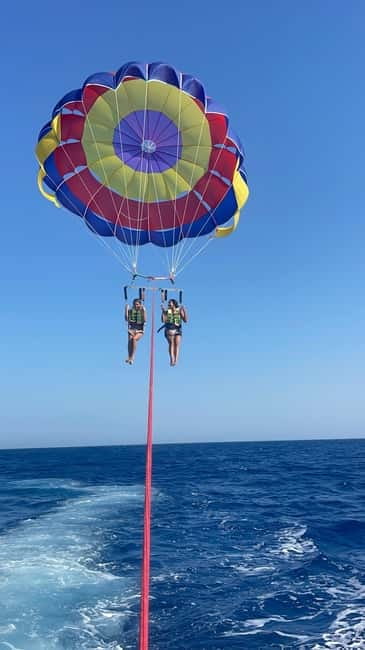 Santorini: Parasailing ExperiencePerissa,Perivolos,St.George - What the speedboat sections add