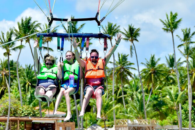 Sharks & Stingrays Snorkeling in Punta Cana with Parasailing - Parasailing adds a welcome change of pace