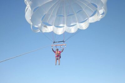 Single or Double Parasailing in Cabo with Views of The Arch