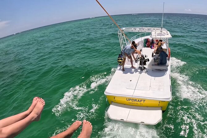 Sky High Parasailing From Marina Cafe - Destin Florida - Meeting the Boat Behind Marina Cafe