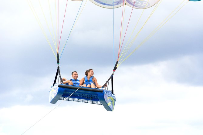 Skyrider Parasailing Tour with Panoramic View of Cancun - Safety instructions and the Skyrider seat