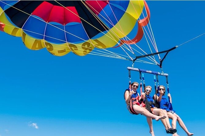 Speedboats and Parasailing Combo - Snorkeling, coral, and the floating bar