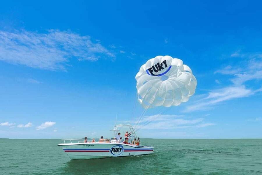 St. Augustine: Parasailing Adventure - The ride out gives you your first views