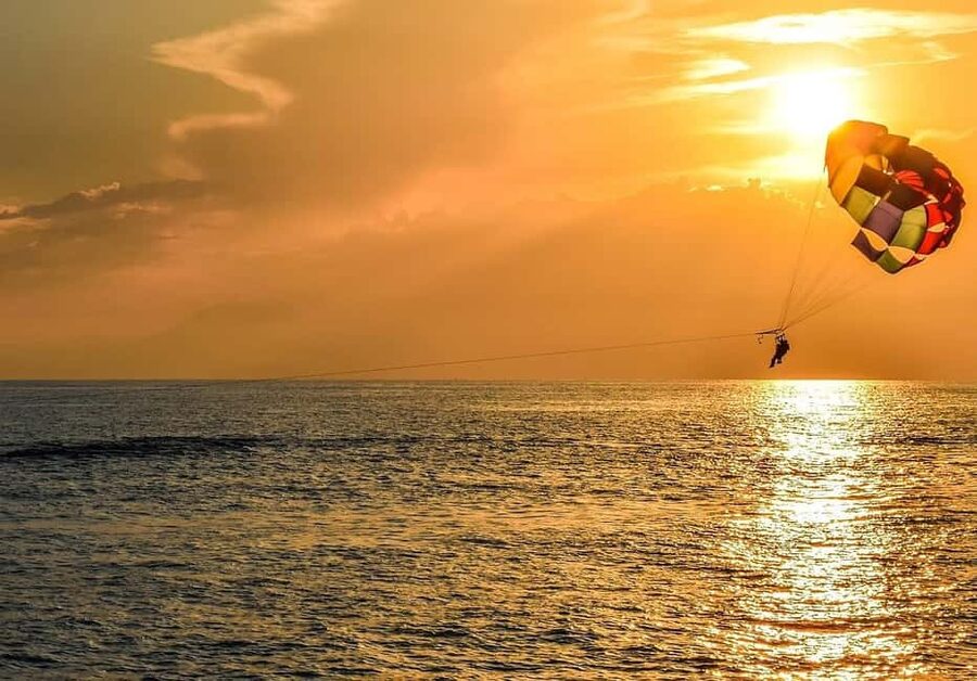 St. Julian's: Parasailing Flight with Photos and Videos - The boat ride before the flight