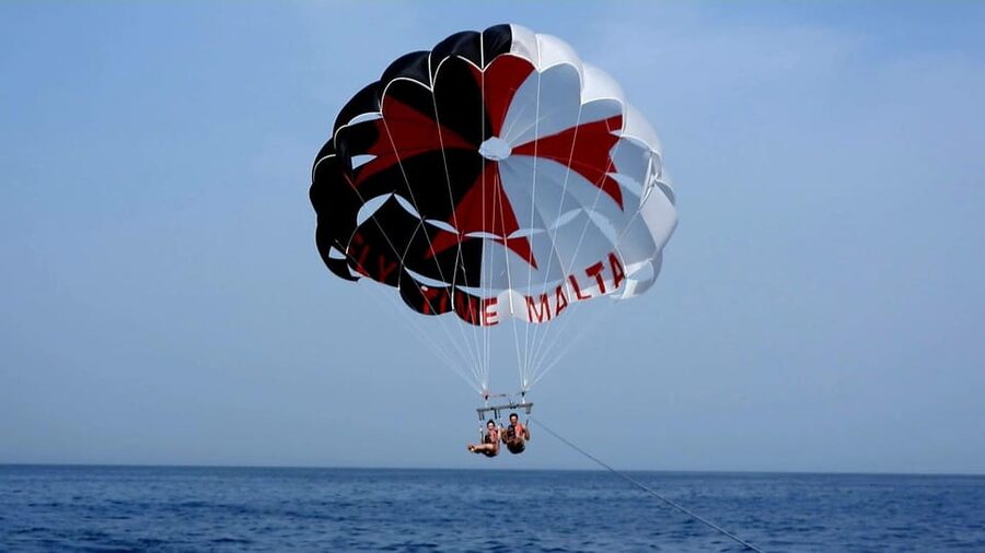 St. Julian's: Parasailing in Malta with Photos and Videos - Taking Off From Spinola Bay