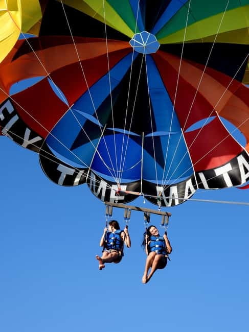 St. Julians: Parasailing Go & Fun with Free Photos & Videos - Taking off from Spinola Bay