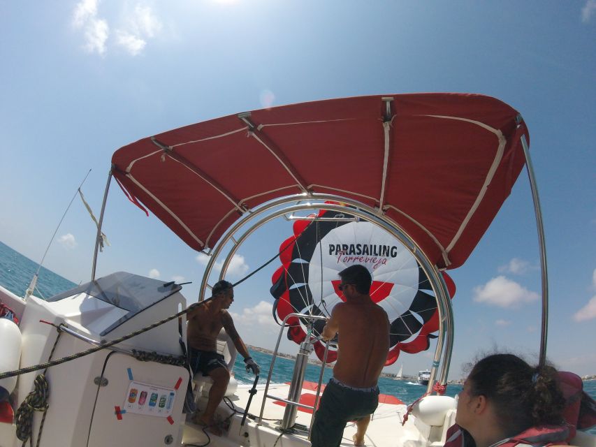 Torrevieja: parasailing experience - From Torrevieja Marina to Open Water