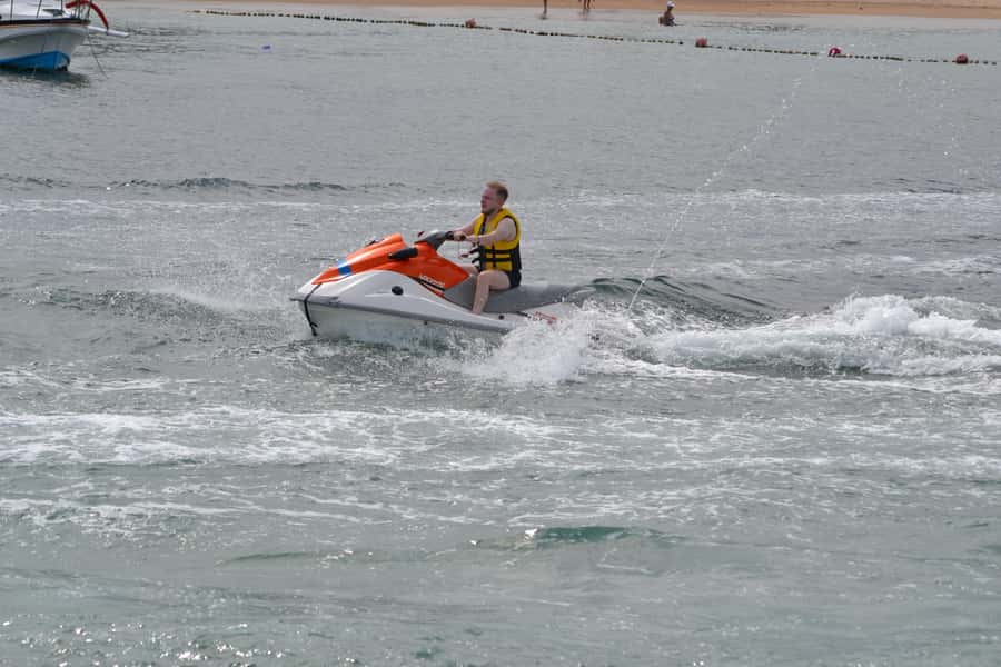 Triple Package Self Drive Jet Ski, Banana & Parasailing - The banana or donut boat is more comic than scenic