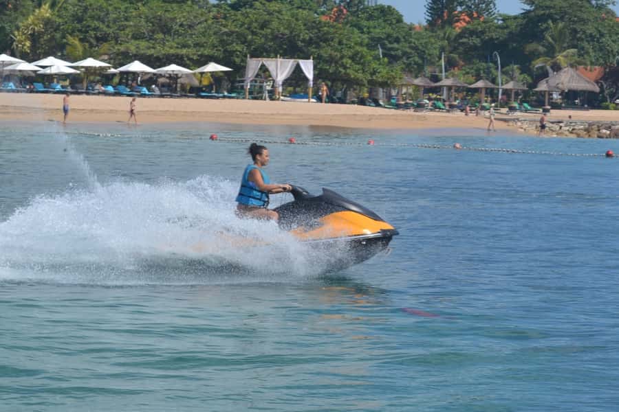 Triple Package Self Drive Jet Ski, Banana & Parasailing - Parasailing offers the best views, but only briefly