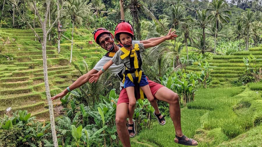 Ubud Zipline & Watersport (Jetski, Parasailing, BananaBoat) - Starting above Ubud at U Fun Field